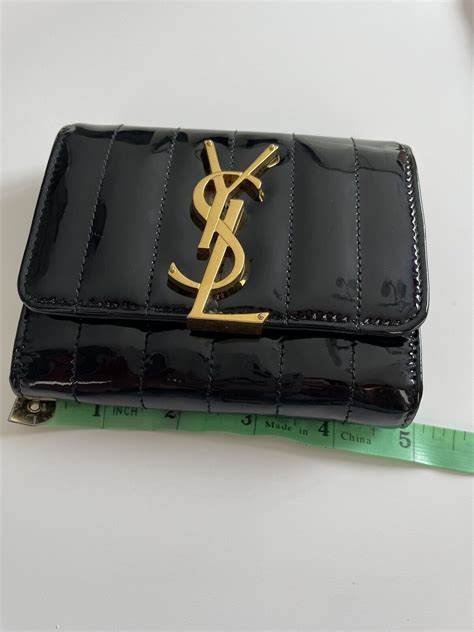 ysl vicky wallet on chain|YSL Black Patent Vicky Wallet on Chain .